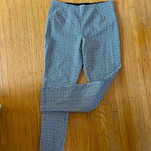 Calvin Klein women’s straight leg plaid trousers/ patterned pants